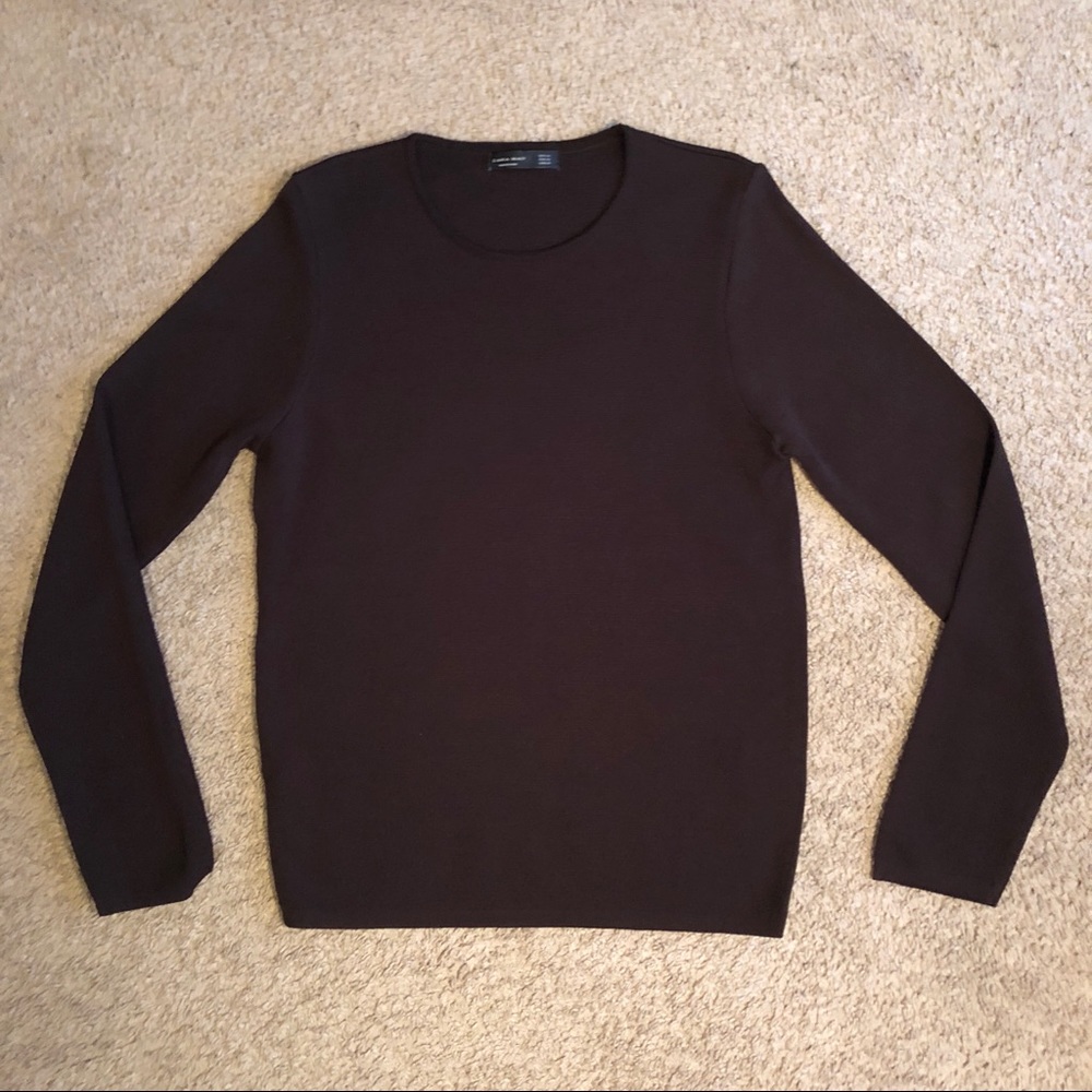 Men’s zara man brown sweater medium brown